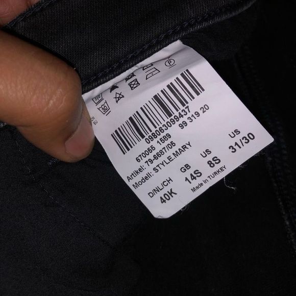 BRAX Jeans, STYLE MARY - Slim fit Straight Leg Charcoal Jeans Size 8S, MSRP $135 - Picture 5 of 9